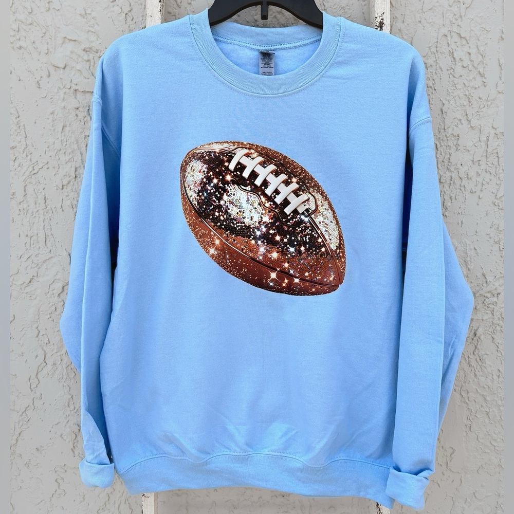 Sequin Football Sweatshirt